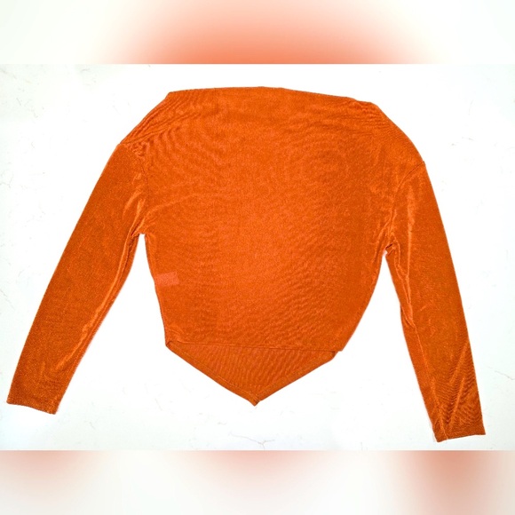 LeLis Collection Gold Bronze Lightweight Long Sleeve Blouse Size Large - Picture 3 of 11